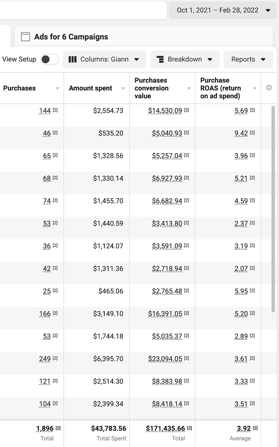 Additional $171K Revenue — 3.92x ROAS ($43.7K Spend)
