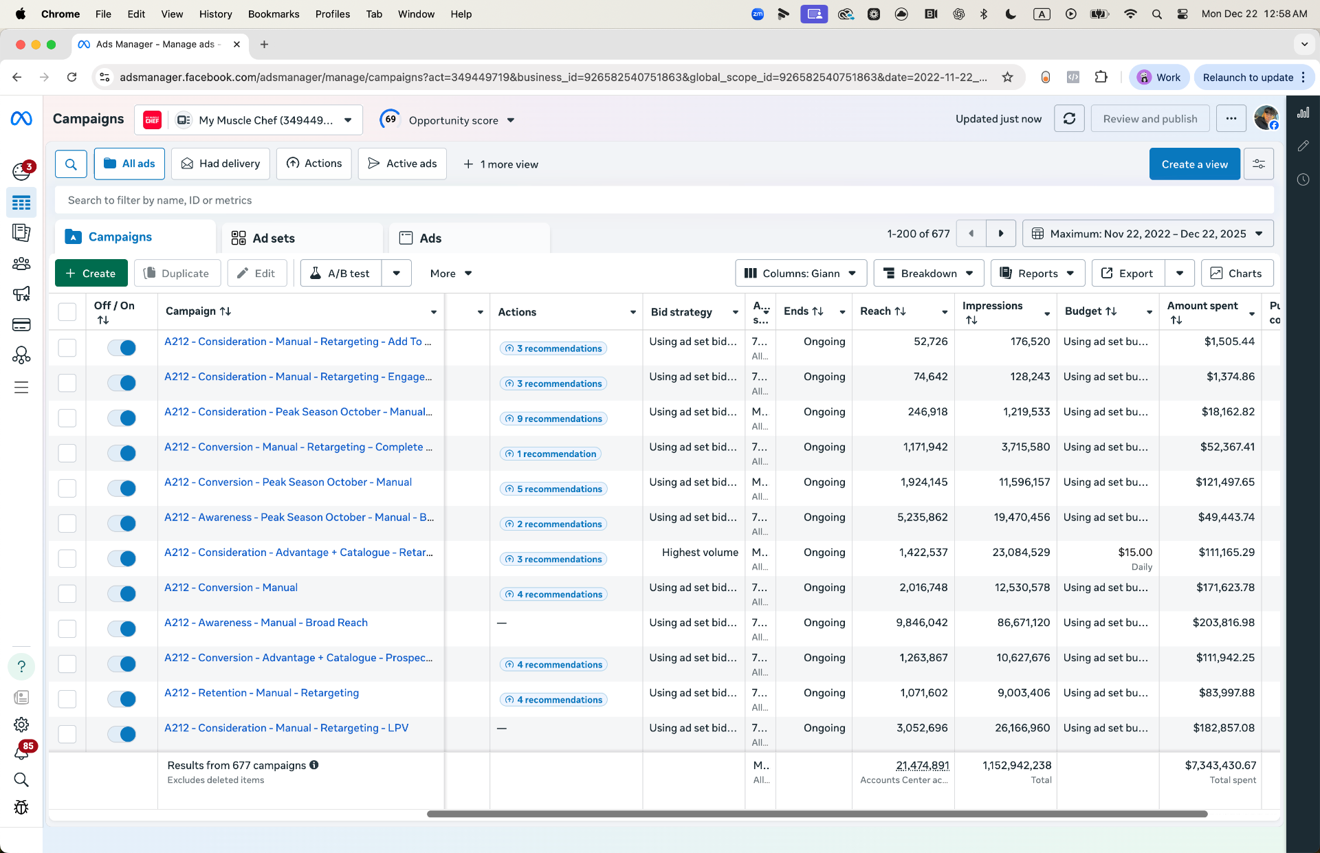 $7.34M Ad Spend — 677 Campaigns Managed
